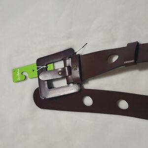 Sam Edelman Brown Leather Belt with Large Holes. NWT. Size‎ L